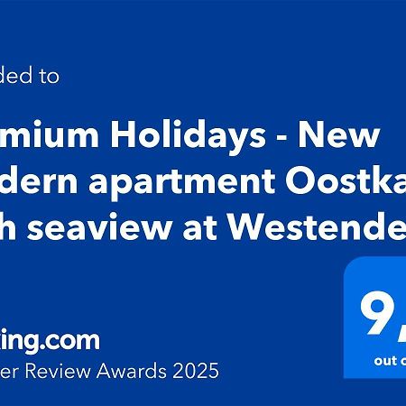 Premium Holidays - New Modern Apartment Oostkant With Seaview At Westende Middelkerke Eksteriør bilde